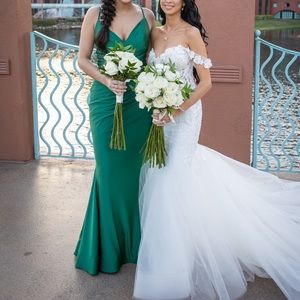 Emerald Green Bridesmaid dress